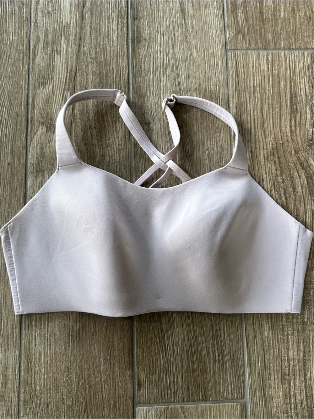 Lululemon Light Blush Seamless Bralette Sports Bra size 38DD